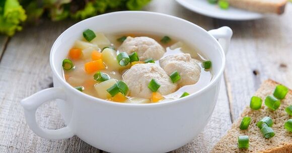 Sup bakso ayam untuk diet protein