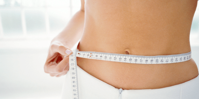 Ukuran pinggang semasa diet tembikai